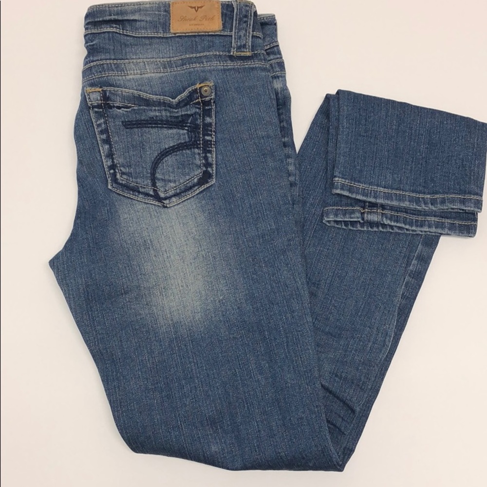 Sneak Peak Jeans Distressed Skinny Jean Sz 9